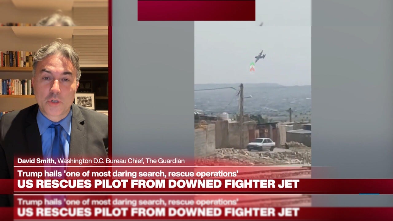 טייס אמריקאי שנעדר לאחר שישראל הפילה מטוס קרב איראני הוחזר הביתה